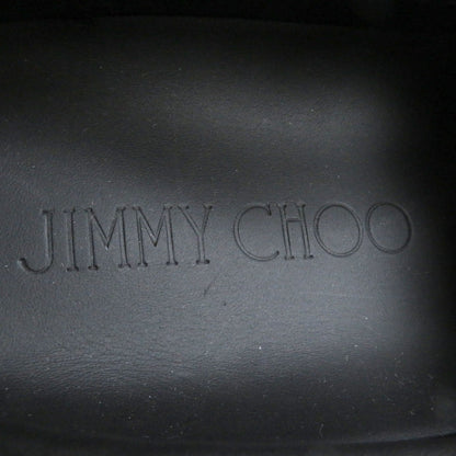 Jimmy Choo Low Cut Sneakers Suede Leather Black Choo V.B.C Slip On 39