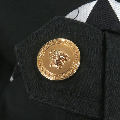 Versace Mod Coat Cotton Black 40