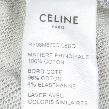 Celine Hoodie Ry08M670Q Cotton Gray Xs