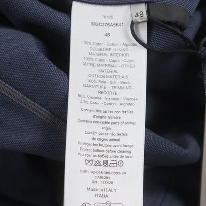 Dior Homme Tailored Jacket 383C276A5641 Cotton Navy 48