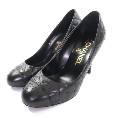Chanel Pumps G29111 Leather Black 35.5