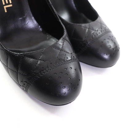 Chanel Pumps G29111 Leather Black 35.5