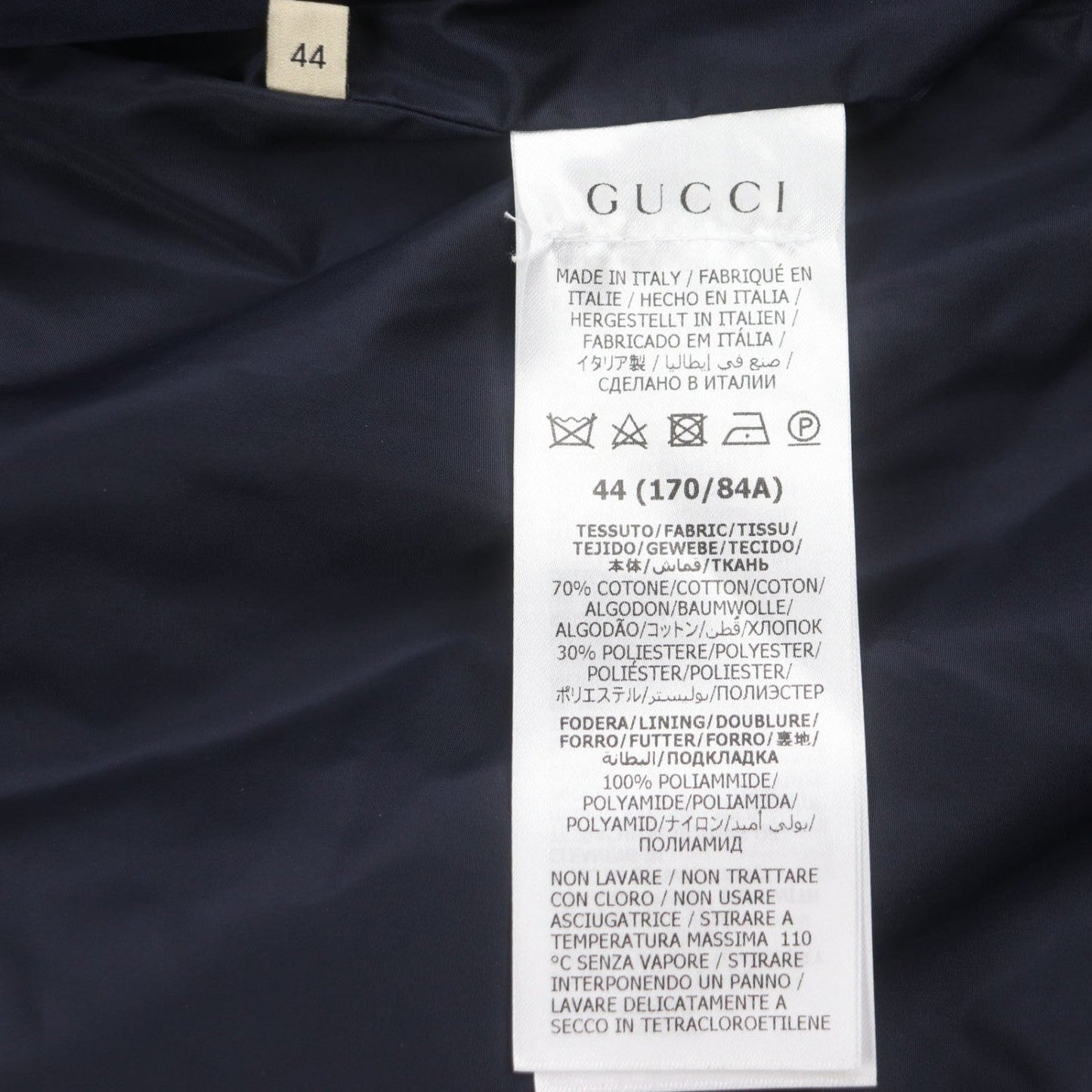 Gucci Jacket 694139 Cotton Navy 44