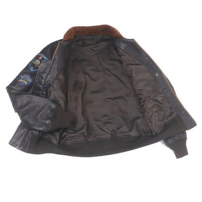 Avirex Bomber Jacket 783-4950011 Goat Leather Brown G-1 Topgun Top Gun 42