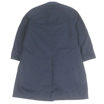 Burberry Stainless Collar Coat Polyester Navy Men'S Size L Equivalent