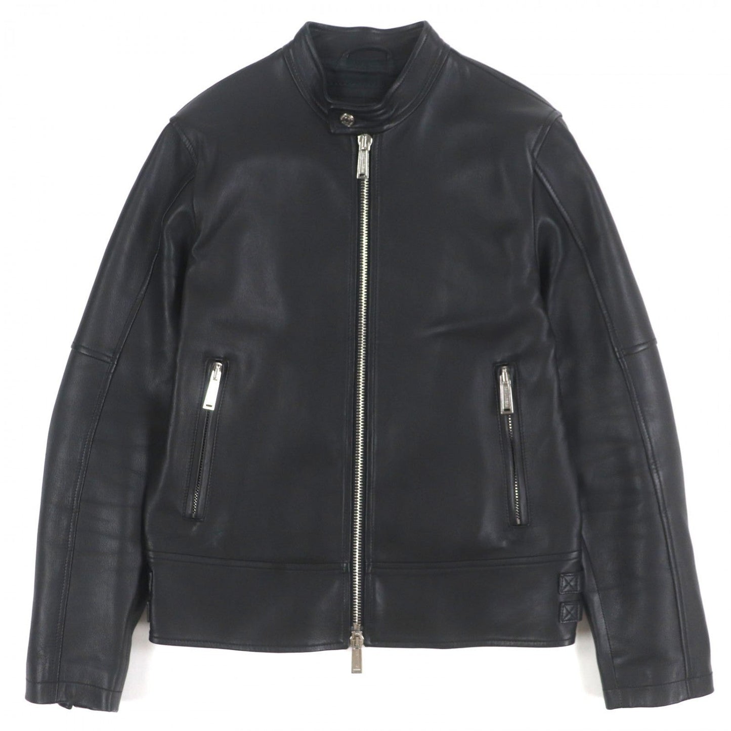 Dsquared2 Riders Jacket S74Am1202 Sheep Leather Black 42