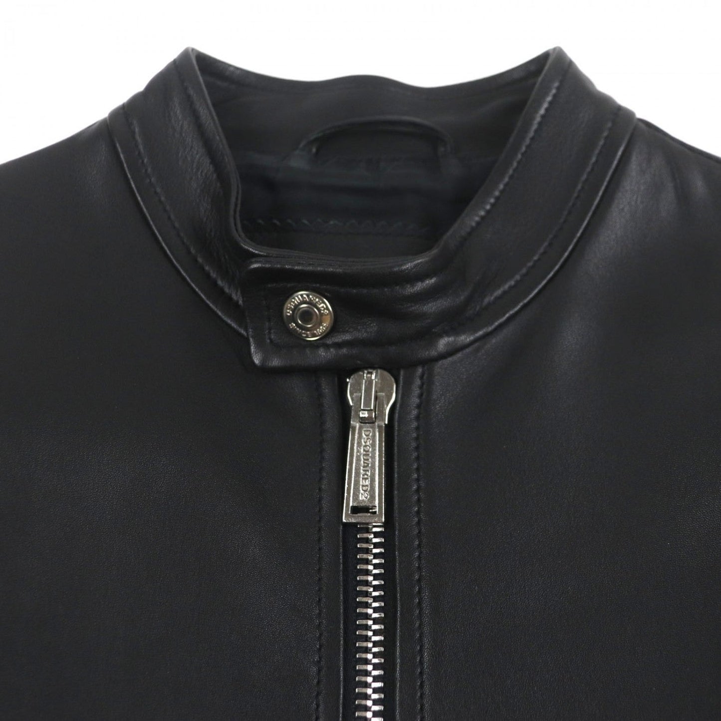 Dsquared2 Riders Jacket S74Am1202 Sheep Leather Black 42