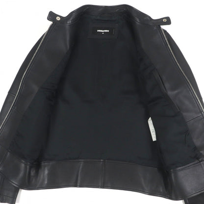 Dsquared2 Riders Jacket S74Am1202 Sheep Leather Black 42