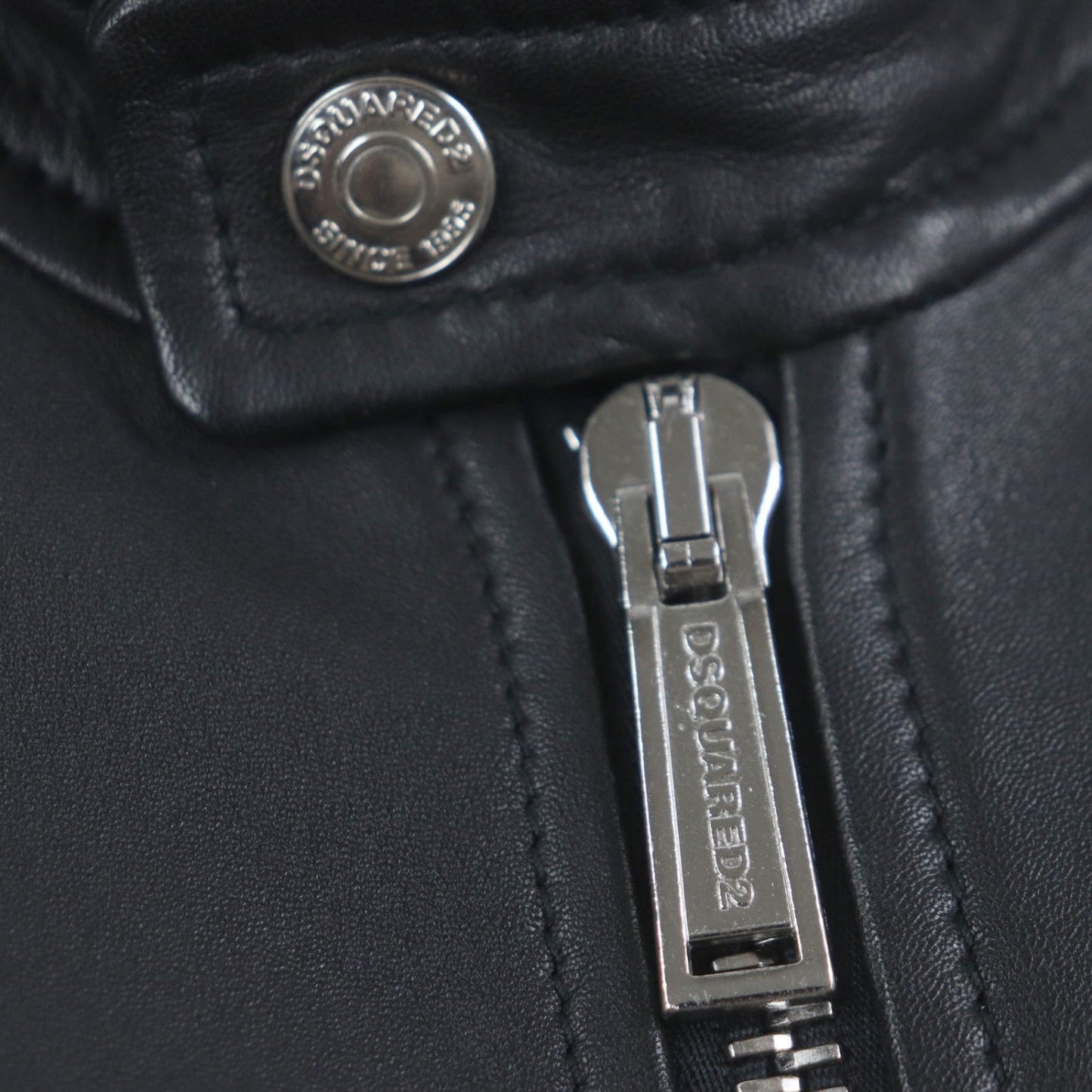 Dsquared2 Riders Jacket S74Am1202 Sheep Leather Black 42