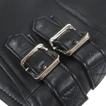 Dsquared2 Riders Jacket S74Am1202 Sheep Leather Black 42
