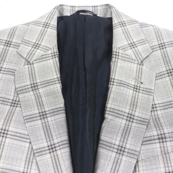 Giorgio Armani Tailored Jacket Silk Gray Taylor 50