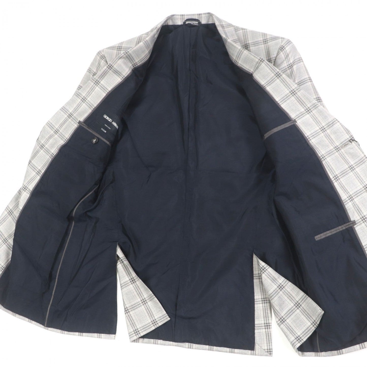 Giorgio Armani Tailored Jacket Silk Gray Taylor 50