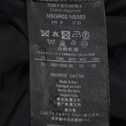 Giorgio Armani Tailored Jacket Silk Gray Taylor 50