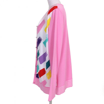 Leonard Sport Ensemble Rayon Pink Multicolor 42