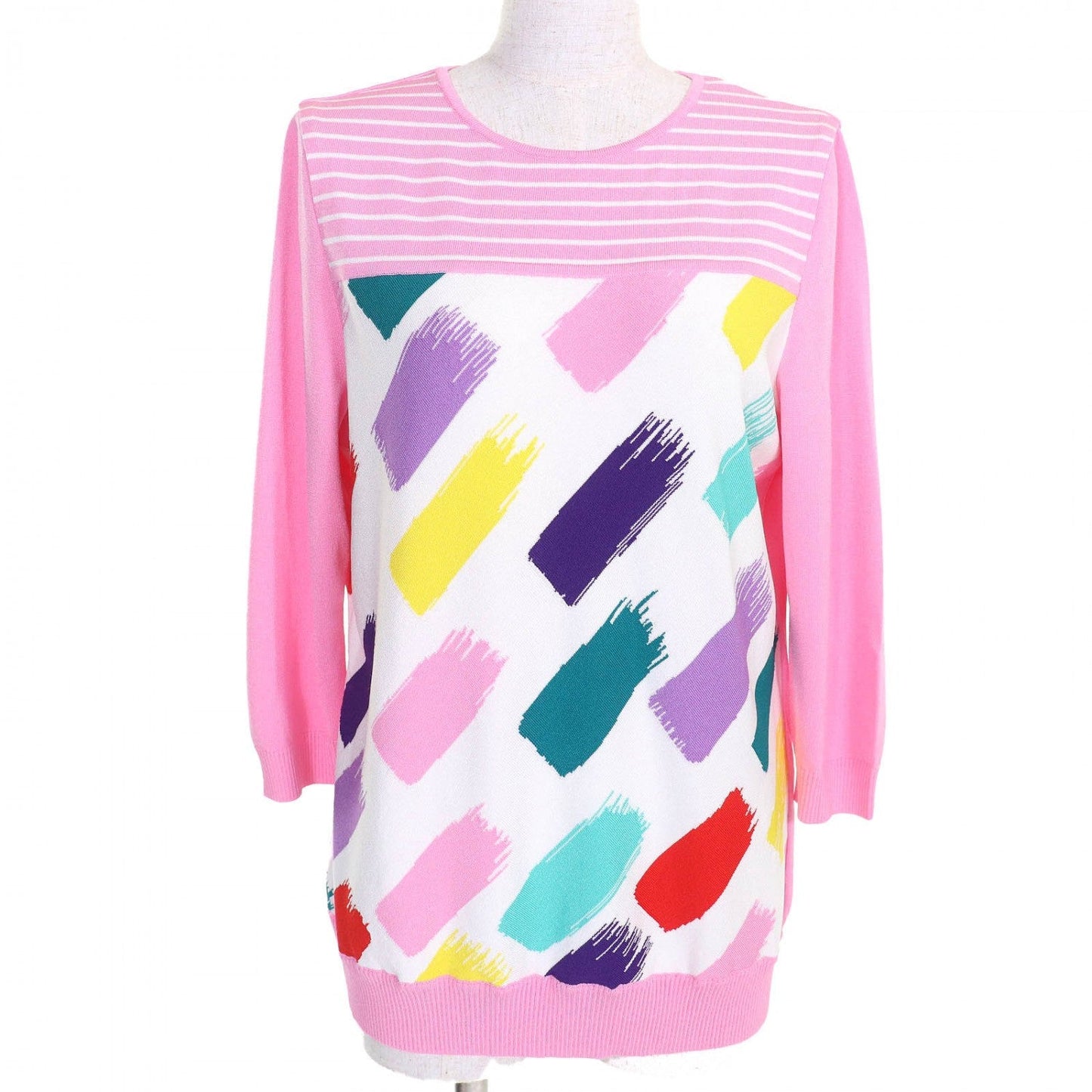 Leonard Sport Ensemble Rayon Pink Multicolor 42