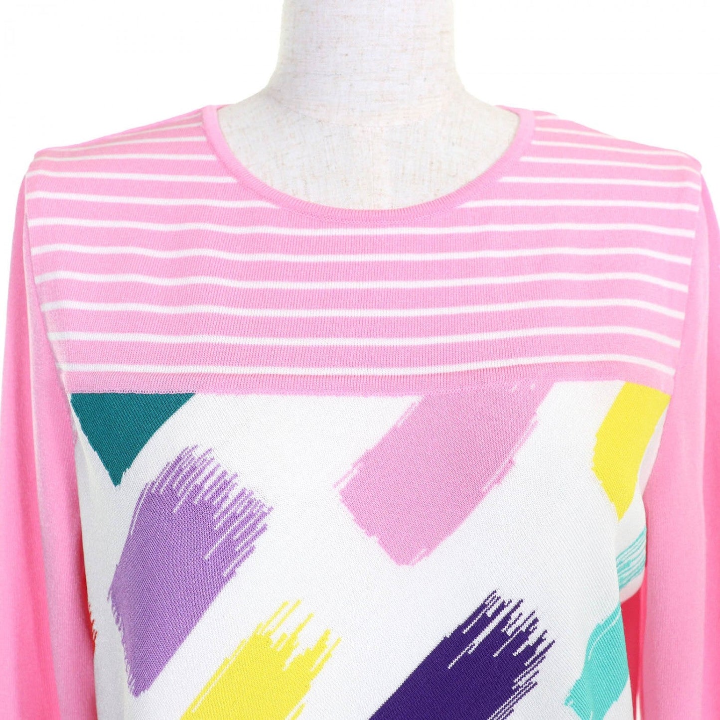 Leonard Sport Ensemble Rayon Pink Multicolor 42