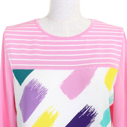 Leonard Sport Ensemble Rayon Pink Multicolor 42