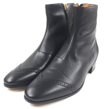 Gucci Short Boots 750322 Leather Black 8