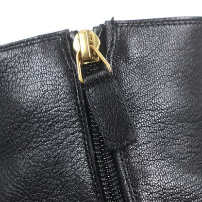 Gucci Short Boots 750322 Leather Black 8
