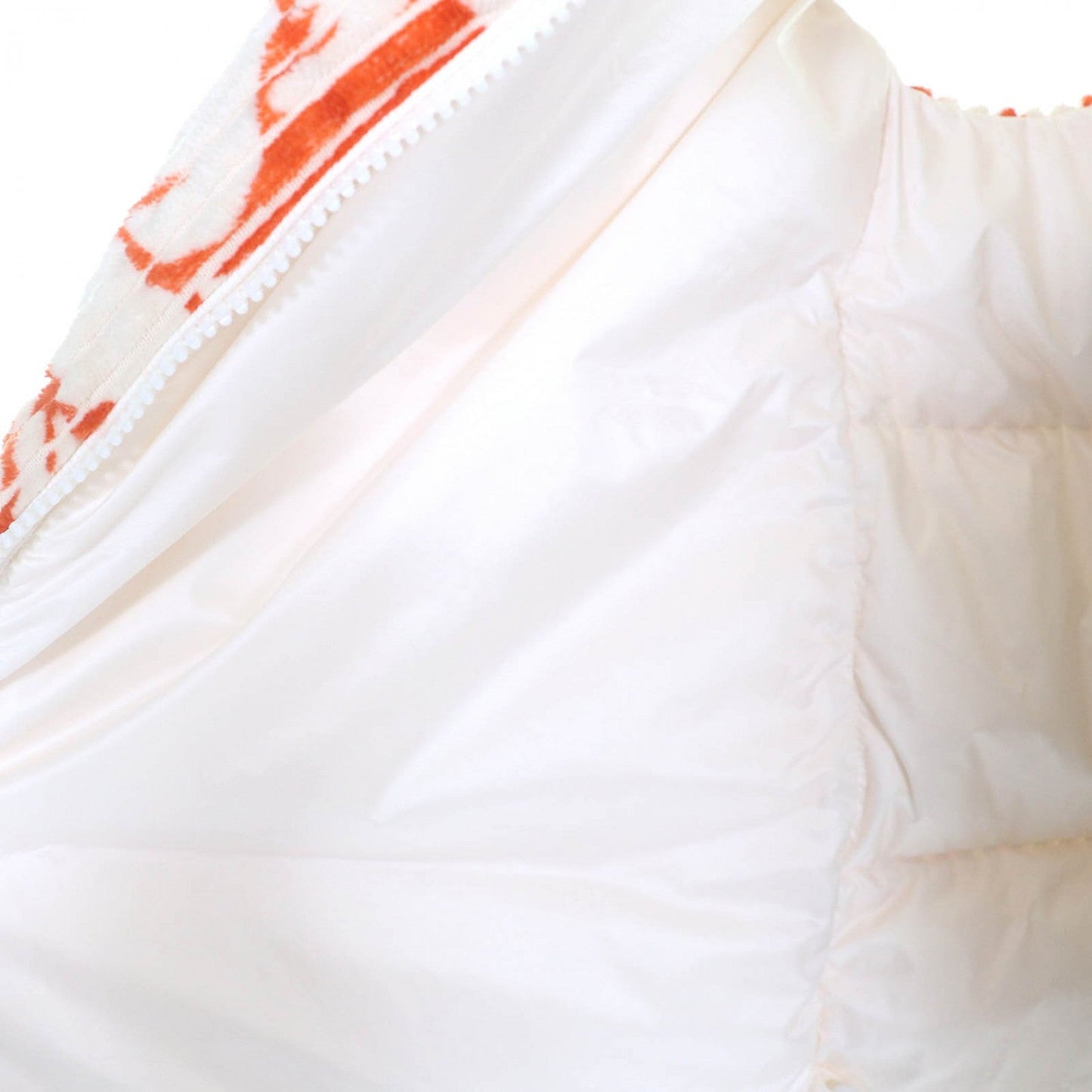 Moncler Down Vest Cotton Ivory Orange Marchaud Gilet Zero