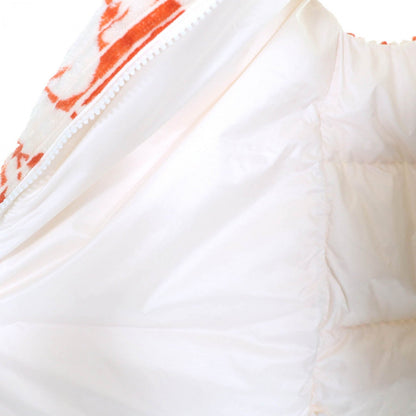Moncler Down Vest Cotton Ivory Orange Marchaud Gilet Zero