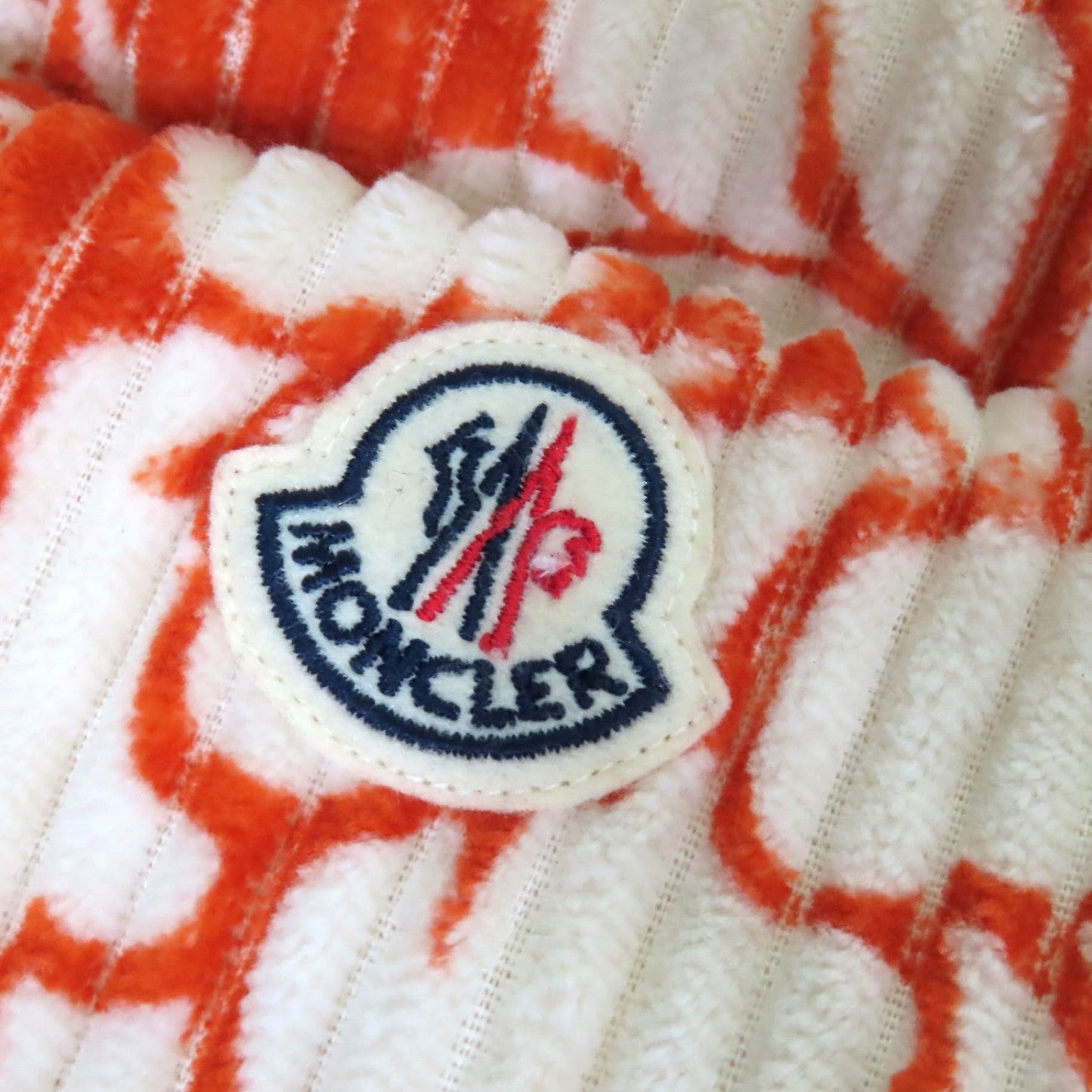 Moncler Down Vest Cotton Ivory Orange Marchaud Gilet Zero