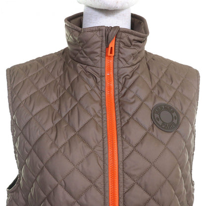 Hermes Vest 4E0267Dr Polyester Brown Orange 36