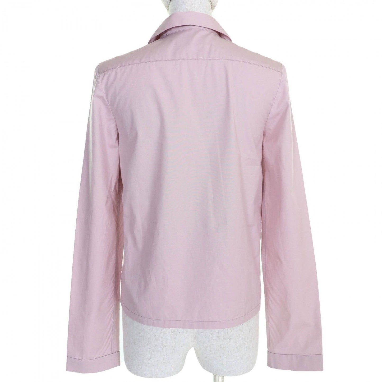 Miumiu Long Sleeve Shirt Mk1888 Cotton Pink Poplin 36