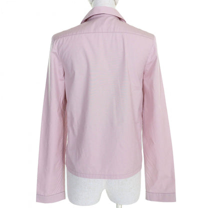 Miumiu Long Sleeve Shirt Mk1888 Cotton Pink Poplin 36