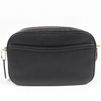 Coach Shoulder Bag 75818 Leather Black
