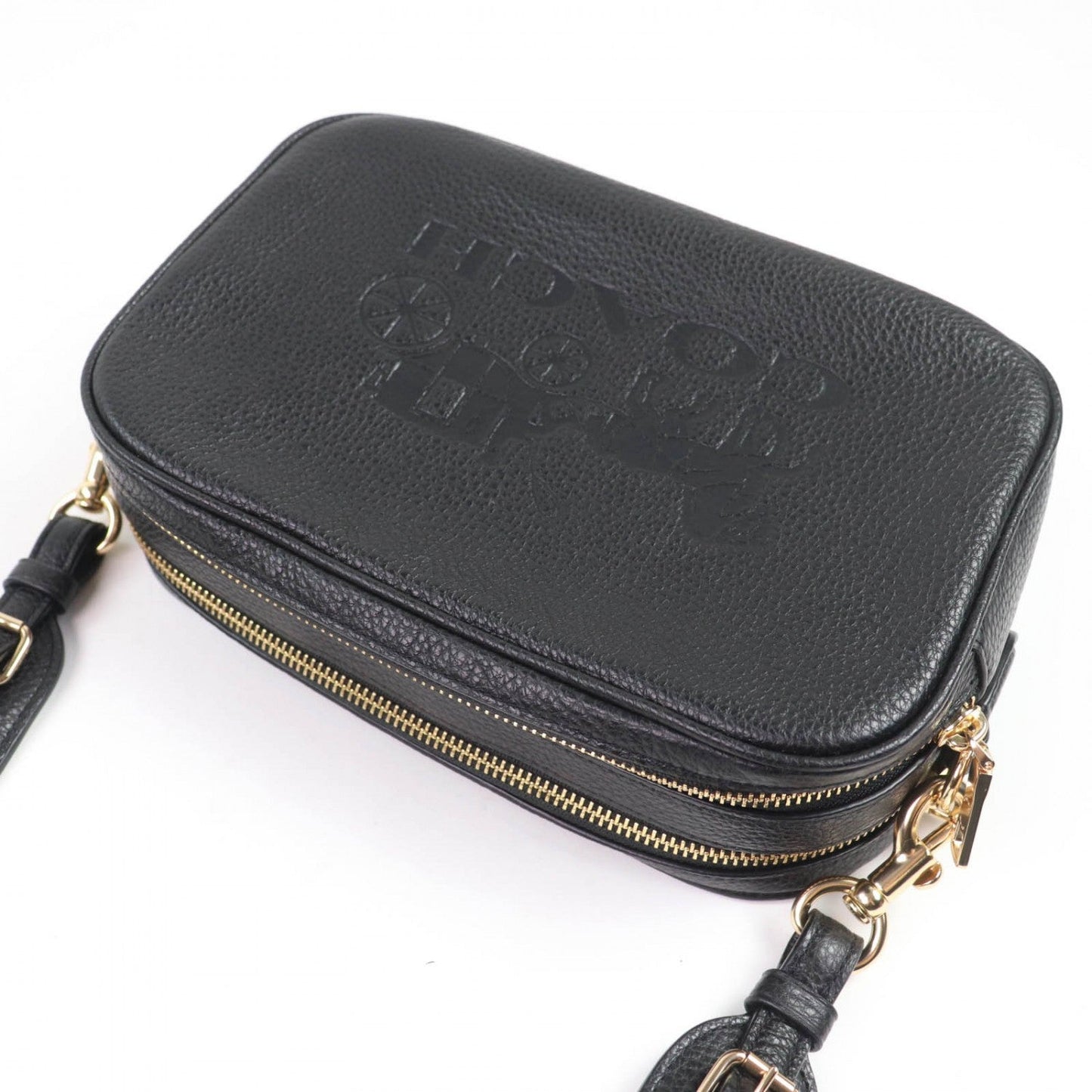 Coach Shoulder Bag 75818 Leather Black