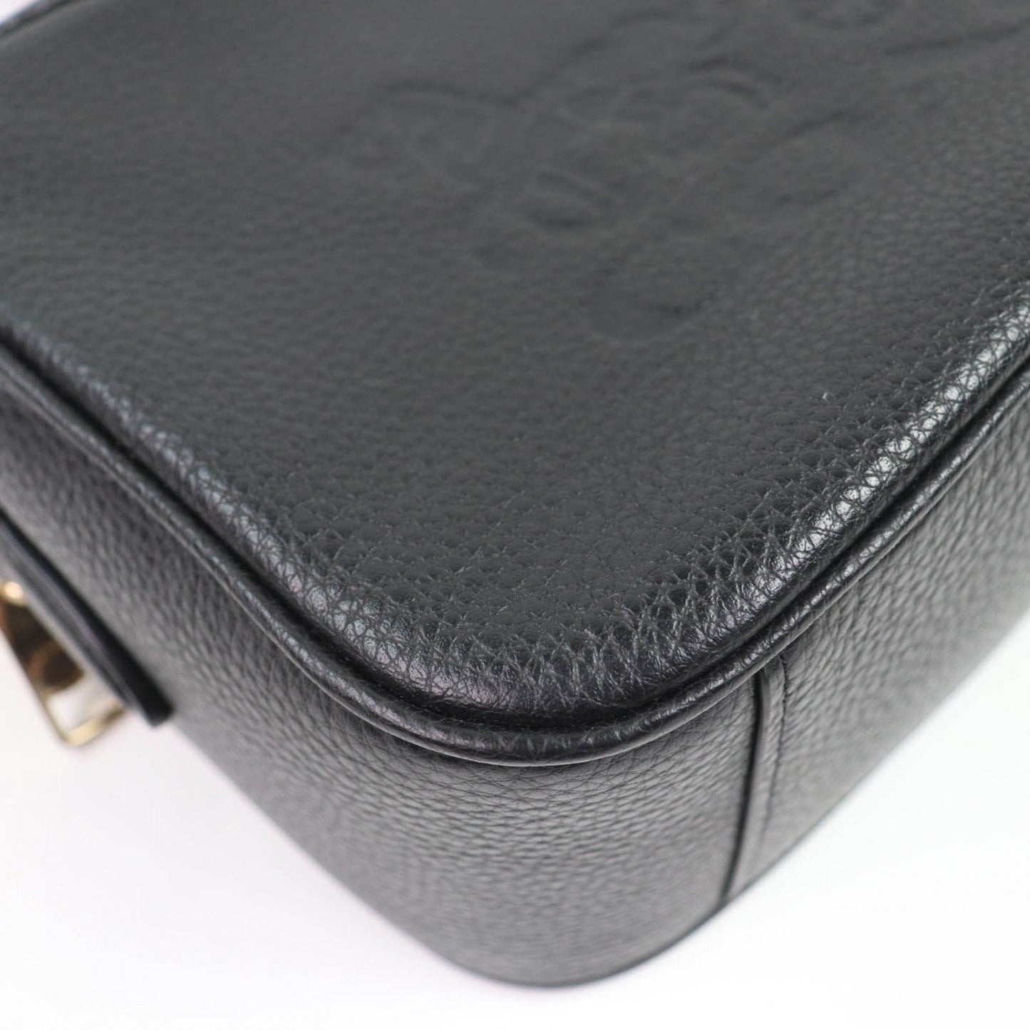 Coach Shoulder Bag 75818 Leather Black