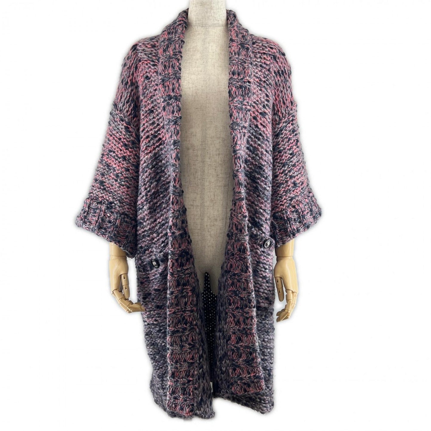 Chanel Cardigan P50100 Mohair Multi 34