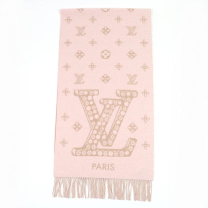 Louis Vuitton Scarf M79543 Cashmere Pink Echarpe Reykjavik Precious Dragon