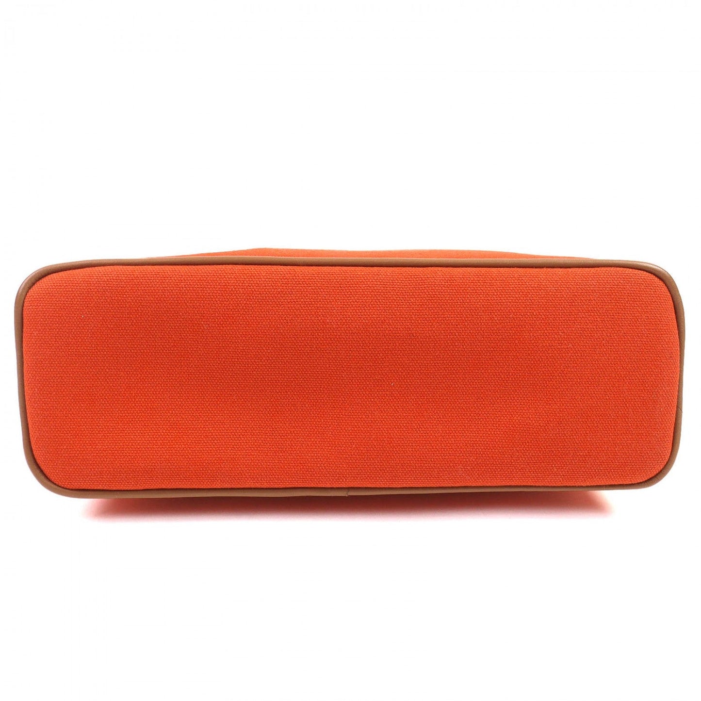 Hermes Cosmetics Pouch Cotton Orange Bored Pouch Mm