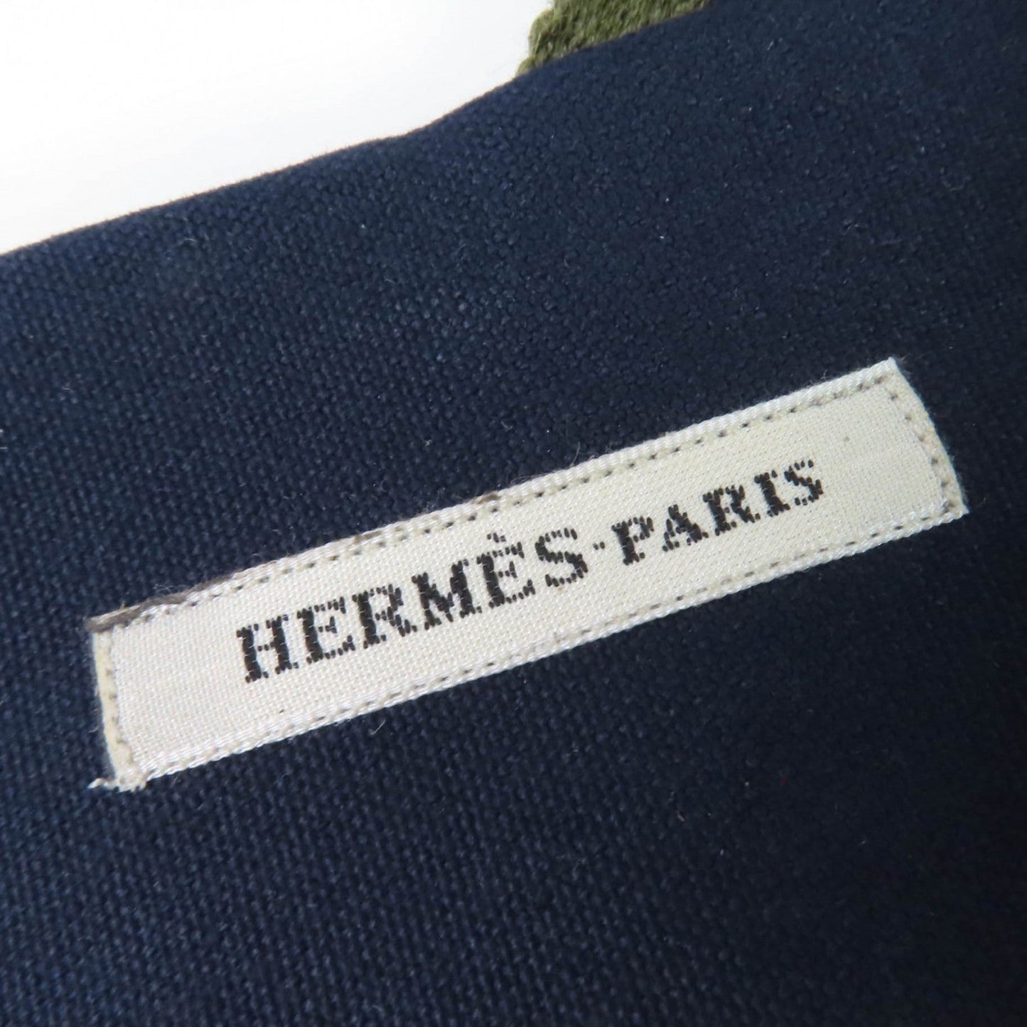Hermes Sandals Canvas Navy 36