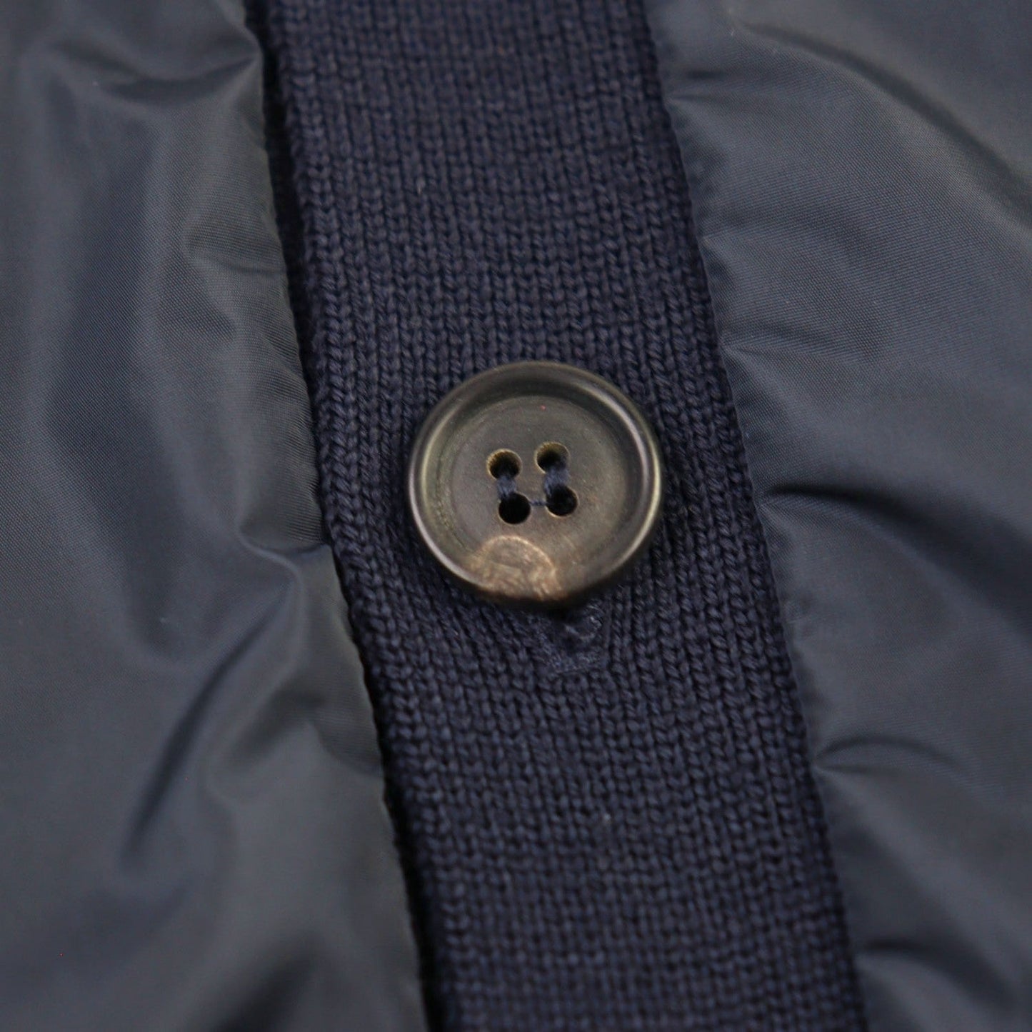 Prada Cardigan Smc381 Wool Navy 50