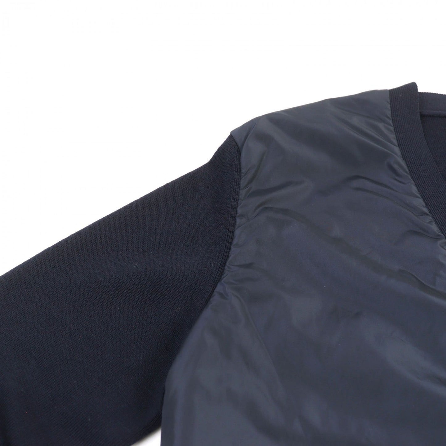 Prada Cardigan Smc381 Wool Navy 50