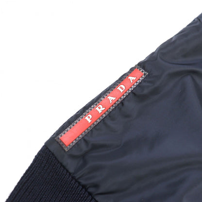 Prada Cardigan Smc381 Wool Navy 50