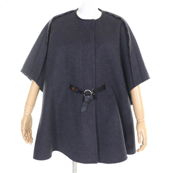 Louis Vuitton Coat Fgc038Qwe Wool Charcoal Gray 34