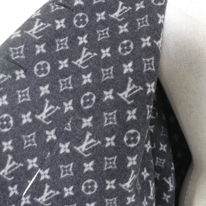 Louis Vuitton Coat Fgc038Qwe Wool Charcoal Gray 34