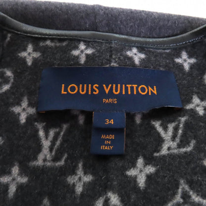 Louis Vuitton Coat Fgc038Qwe Wool Charcoal Gray 34