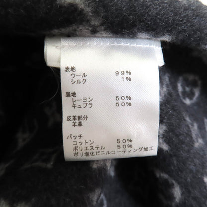 Louis Vuitton Coat Fgc038Qwe Wool Charcoal Gray 34