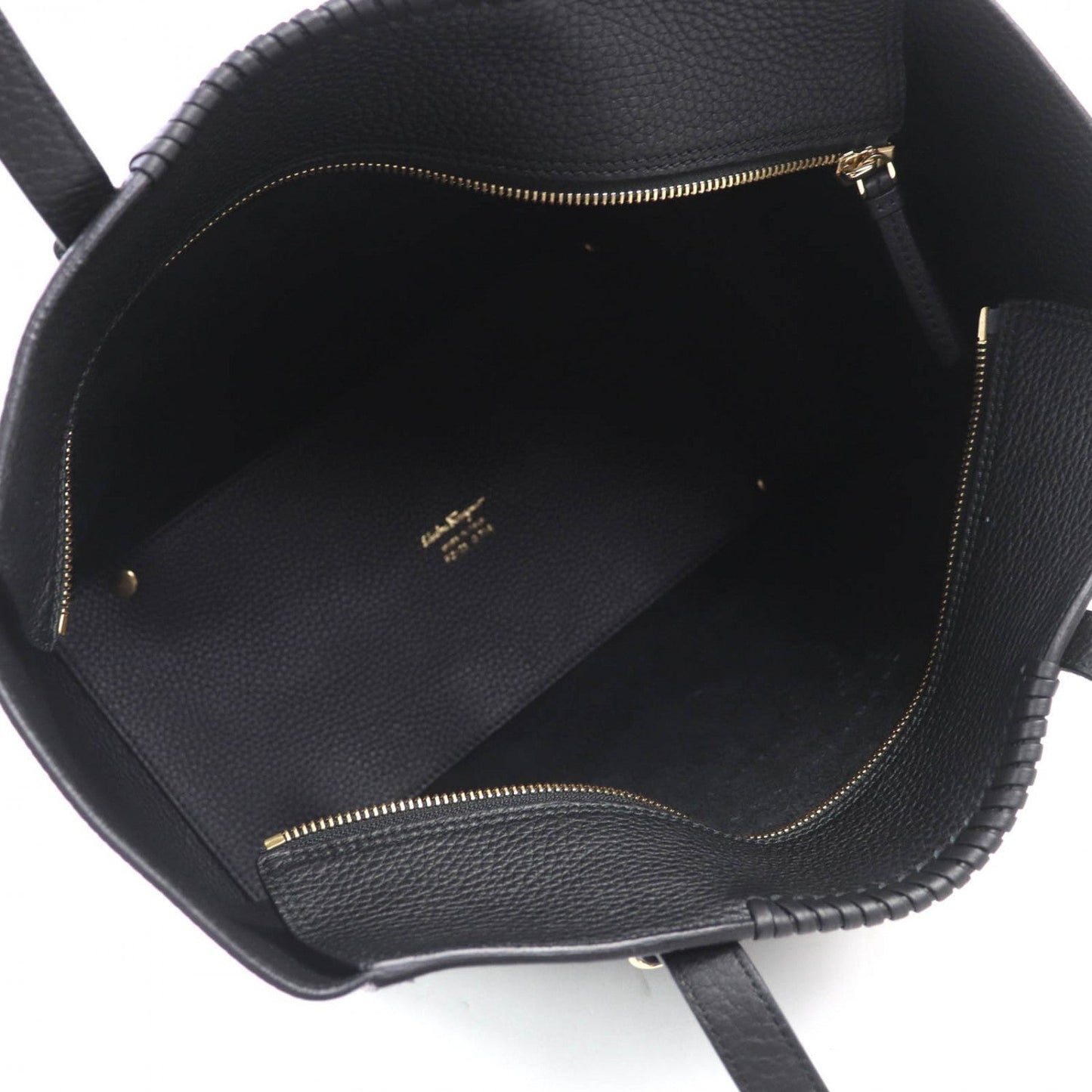 Salvatore Ferragamo Tote Bag 21 G714 Calf Leather Black Marta Nero