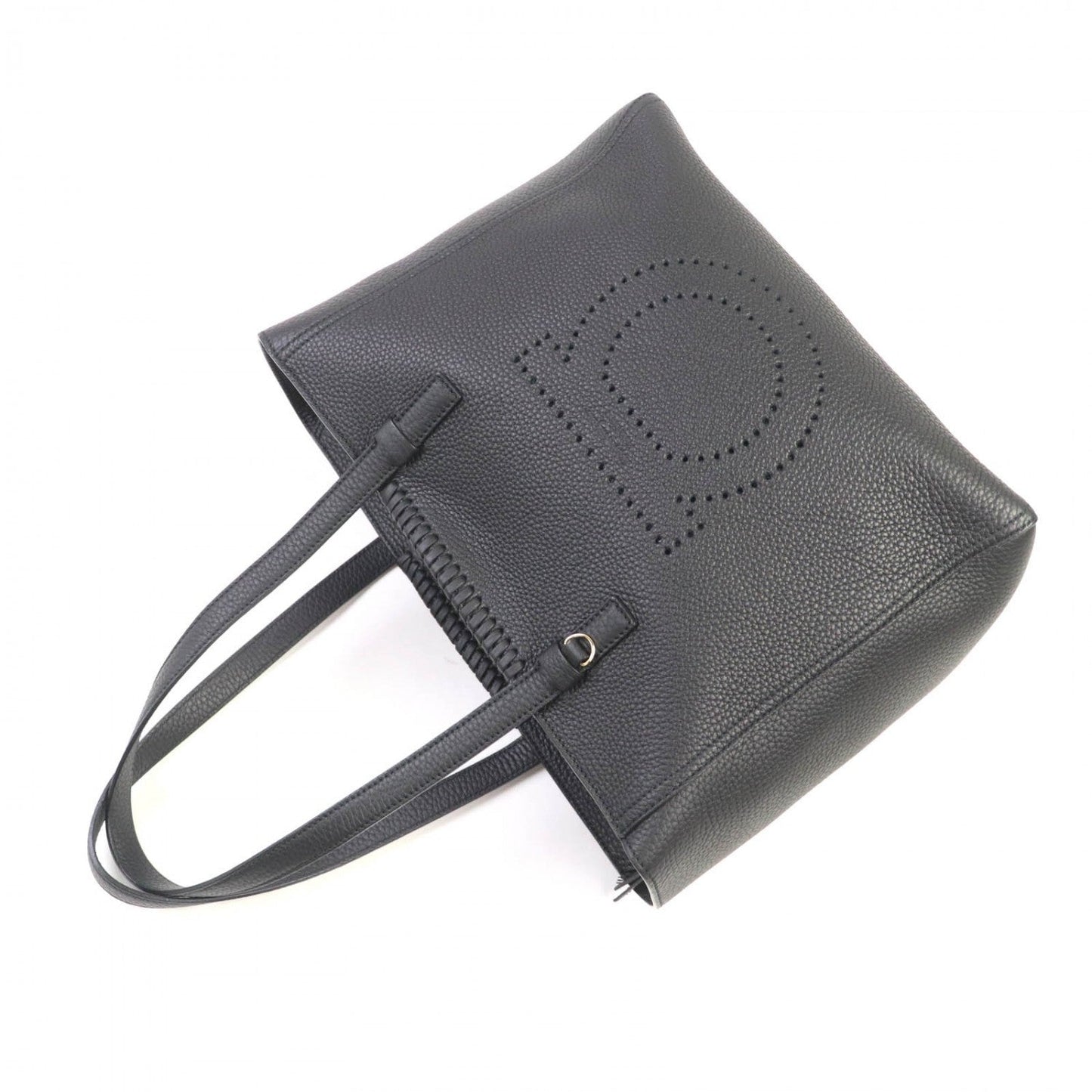 Salvatore Ferragamo Tote Bag 21 G714 Calf Leather Black Marta Nero
