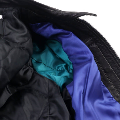 Ps Paul Smith Riders Jacket Py-99184 89184 Goat Leather Black M