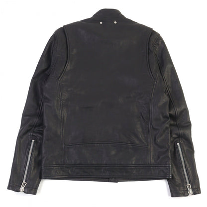 Ps Paul Smith Riders Jacket Py-99184 89184 Goat Leather Black M