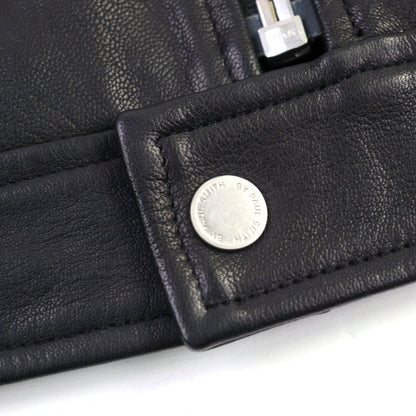 Ps Paul Smith Riders Jacket Py-99184 89184 Goat Leather Black M