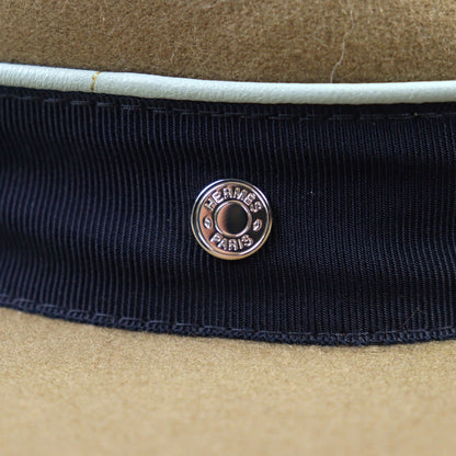 Hermes Hat Cashmere Beige Type 57