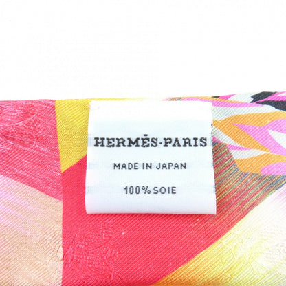 Hermes Scarf Silk Pink Type Kyoto Marble